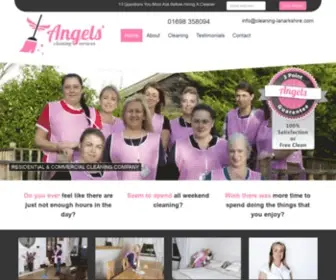 Cleaning-Lanarkshire.com(Angels Cleaning Services Ltd) Screenshot
