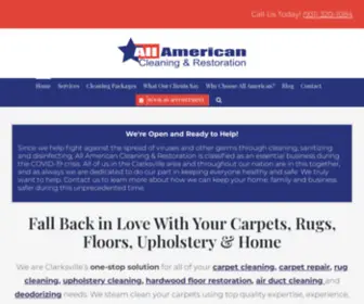 Cleaningclarksville.com(All American Cleaning and Restoration Clarksville TN) Screenshot