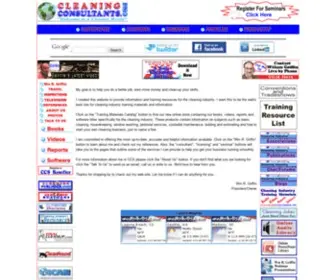 Cleaningconsultants.com(Cleaning consultant and training materials) Screenshot