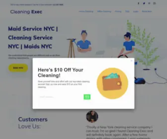 Cleaningexec.com(#1 NYC Maid Service) Screenshot