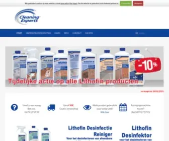 Cleaningexperts.be(Lithofin onderhoudsproducten) Screenshot