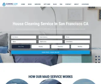 Cleaningglow.com(House Cleaning Service San Francisco & Maid Service) Screenshot