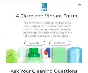 Cleaninginstitute.org(The American Cleaning Institute (ACI)) Screenshot