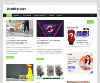 Cleaningscope.com(Cleaning hacks) Screenshot