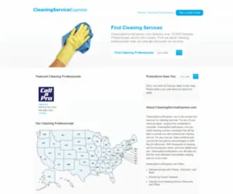 Cleaningserviceexpress.com(Cleaning Service) Screenshot