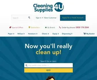 Cleaningsupplies4U.com(Quality cleaning products) Screenshot