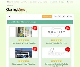 CleaningViews.com(Cleaning Services Directory) Screenshot