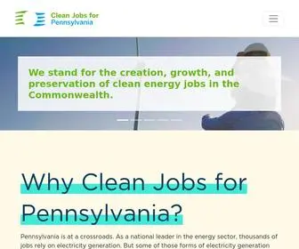 Cleanjobsforpennsylvania.com(Clean Jobs for Pennsylvania) Screenshot