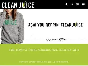 Cleanjuiceshop.com(Clean Juice Guests) Screenshot