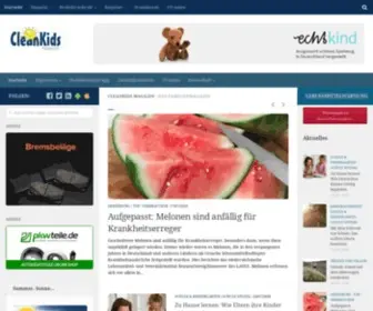 Cleankids.de(Das Familienmagazin) Screenshot