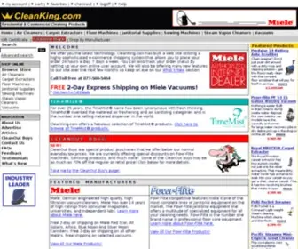 Cleanking.com(Brand name vacuum cleaners) Screenshot