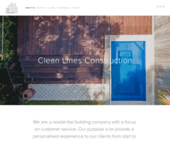 Cleanlinesconstruction.com(Clean Lines Construction) Screenshot