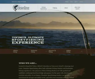 Cleanlinesportfishing.com(Tofino Fishing Charters) Screenshot