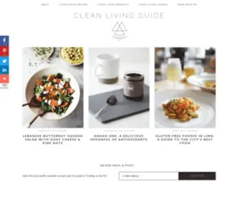 Cleanlivingguide.com(Clean Living Guide) Screenshot