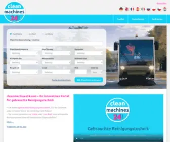 Cleanmachines24.com(Gebrauchte Reinigungstechnik) Screenshot