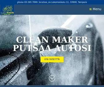 Cleanmaker.fi(Autopesu, vahaus, fiksaus, maalipinnan hoito) Screenshot