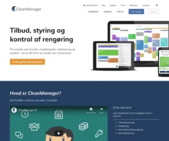 Cleanmanager.dk(Tilbud, styring og kontrol af rengøring) Screenshot