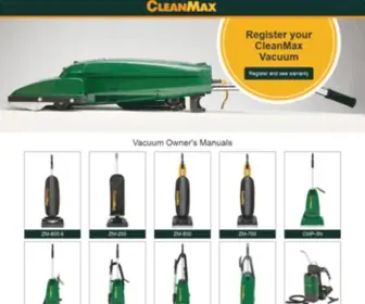 Cleanmaxvacuums.com(CleanMax Vacuums) Screenshot