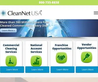 Cleannetusa.com(Commercial Cleaning Services) Screenshot