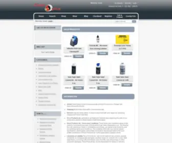 Cleanoptics.com(Peca Products) Screenshot