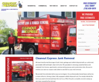 Cleanoutexpress.com(Junk Removal NYC) Screenshot