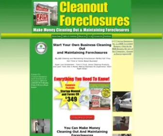 Cleanoutforeclosures.com(Clean Out Foreclosures Business Opportunity) Screenshot