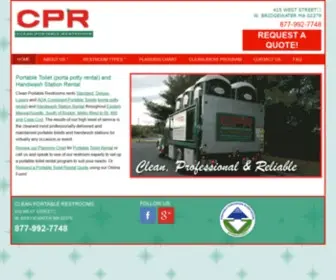 Cleanportablerestrooms.com(Portable Toilets) Screenshot