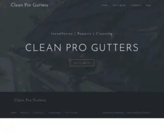 Cleanprogutters.com(Clean Pro Gutters) Screenshot