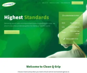 CleanqGrip.com(Clean Q Grip) Screenshot