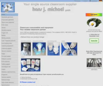 Cleanroom-HJM.com(Cleanroom products consumables supplies) Screenshot