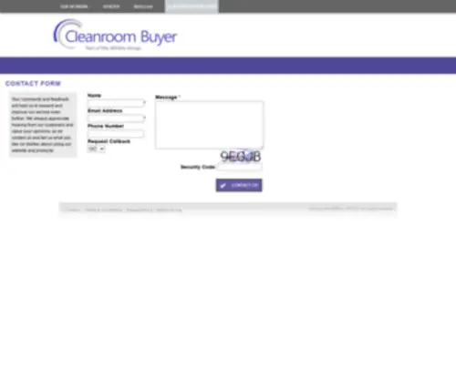 Cleanroombuyer.com(Cleanroom Supplies for Laboratories) Screenshot