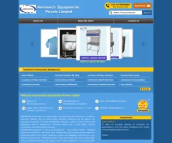Cleanroomequipments.in(Aeromech Equipments Private Limited) Screenshot