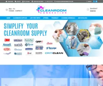 Cleanroomsupplies.com(Cleanroom Connection) Screenshot