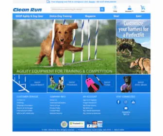 Cleanrun.com(Dog agility training products) Screenshot