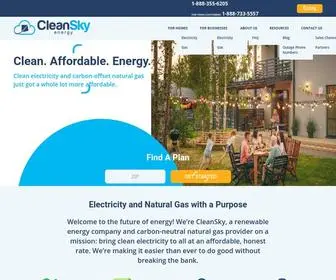 Cleanskyenergy.com(CleanSky Energy) Screenshot