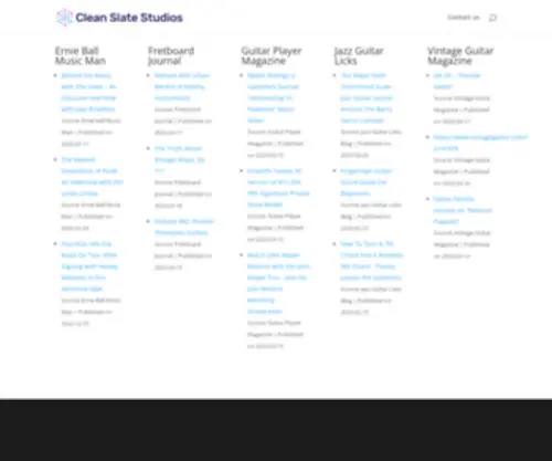 Cleanslatestudios.co.uk(Clean Slate Studios) Screenshot