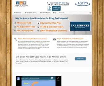 Cleanslatetax.com(Tax Relief Company) Screenshot