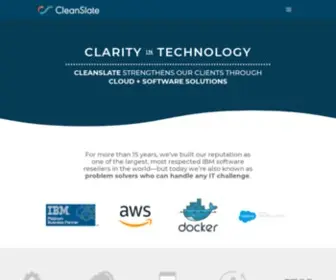 Cleanslatetg.com(CleanSlate Technology Group) Screenshot