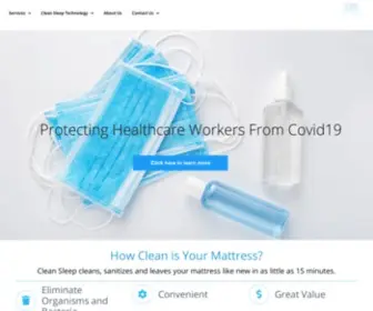 Cleansleep.com(Mobile mattress cleaning technology) Screenshot