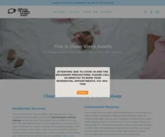 Cleansleepaustin.com(Mattress Cleaning & Sanitizing Company) Screenshot