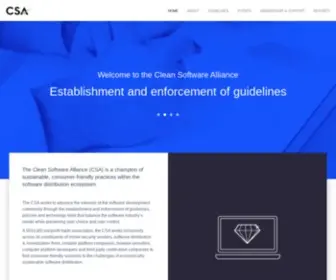 Cleansoftware.net(Clean Software Alliance) Screenshot
