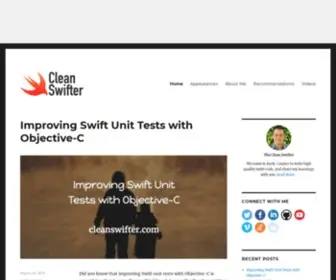 Cleanswifter.com(My journey to writing clean Swift code with tests) Screenshot