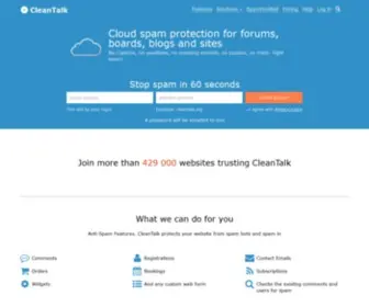 Cleantalk.org(Anti-Spam Plugins for WordPress, Joomla, Drupal, and any other websites) Screenshot