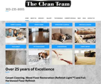 Cleanteamdenver.com(The Clean Team) Screenshot