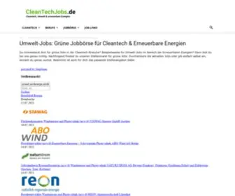 CleantechJobs.de(CleantechJobs) Screenshot