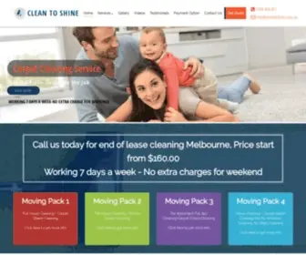 Cleantoshine.com.au(Clean to Shine) Screenshot