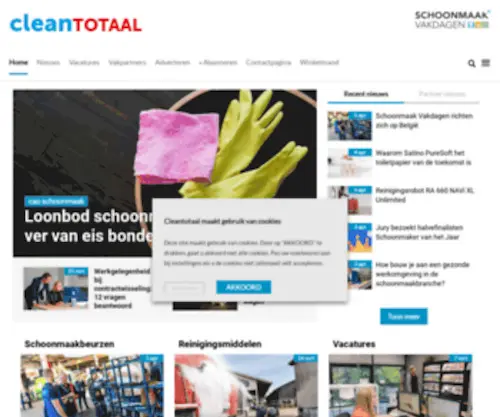 Cleantotaal.nl(Schoonmaak nieuws) Screenshot