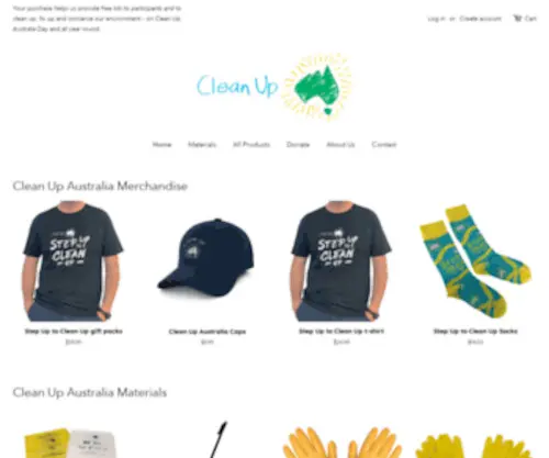 Cleanupaustraliastore.org(Clean Up Australia Store) Screenshot