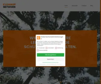 Cleanupnetwork.com(Cleanup Network) Screenshot