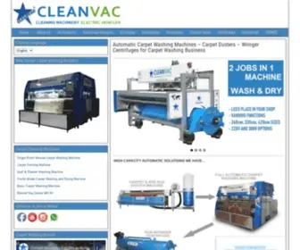 Cleanvac.co(Automatic Carpet Washing Machines) Screenshot